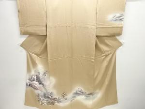 家屋風景模様訪問着